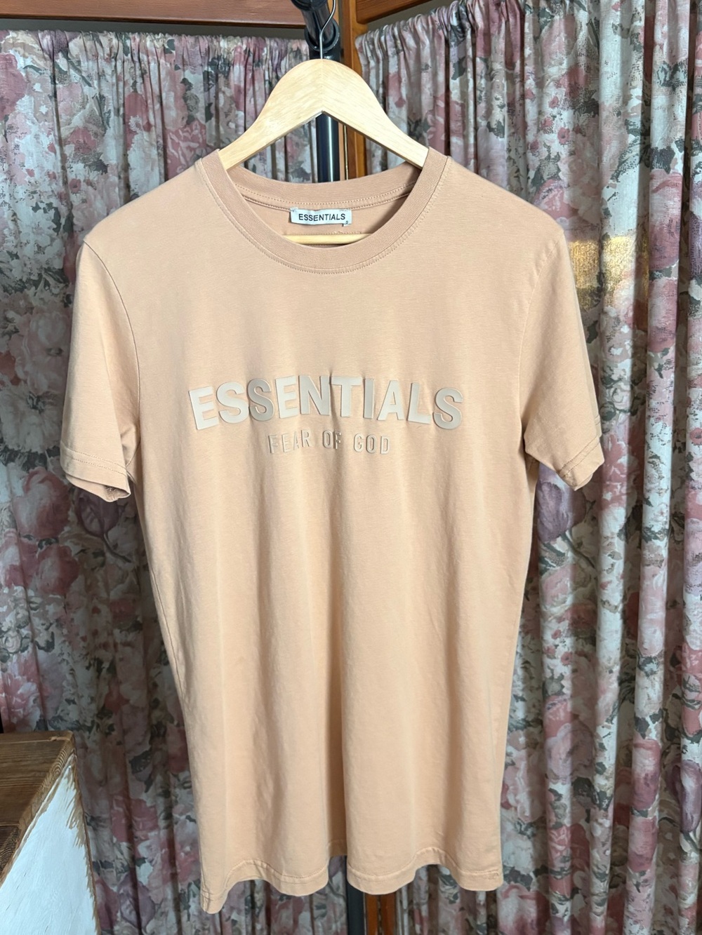 Essentials Men's Peach Short-Sleeve Logo Tee